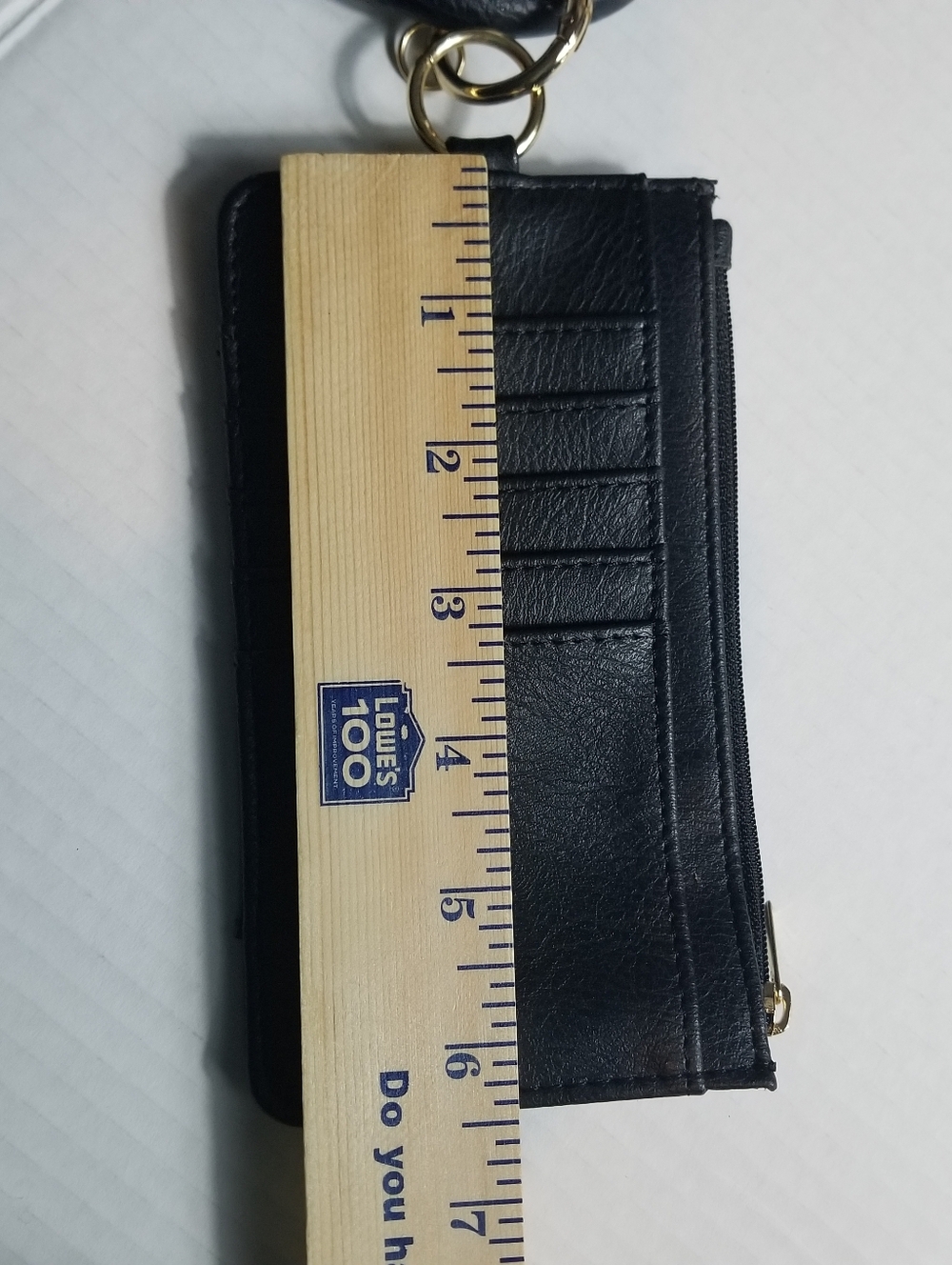 Black Wristlet Cardholder Keyring View 4